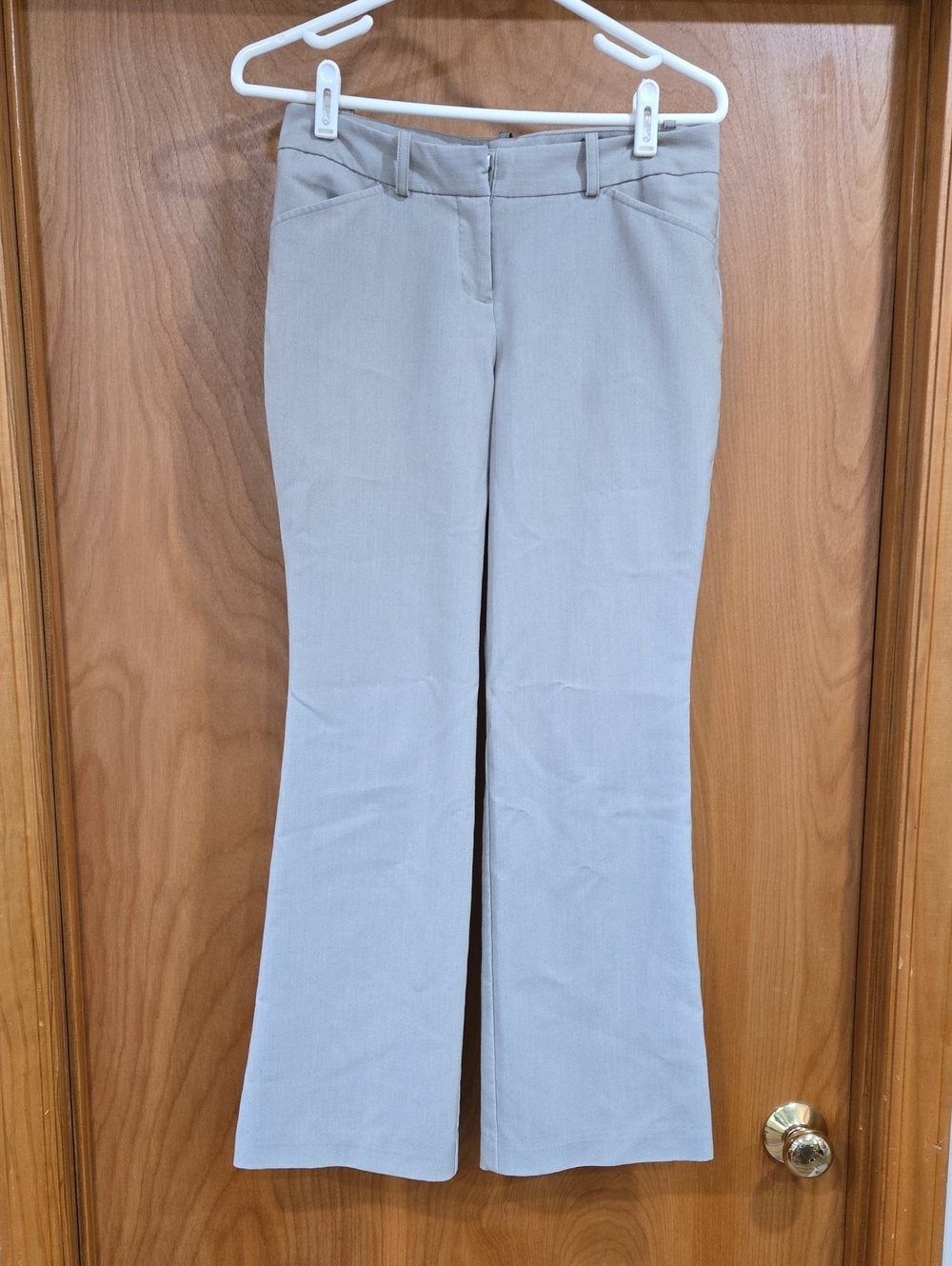 Worthington Light Gray/light brown Boot-Cut Dress Pants
